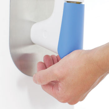 Manija de puerta sanitizante para mejorar la adherencia de sanitización de manos.